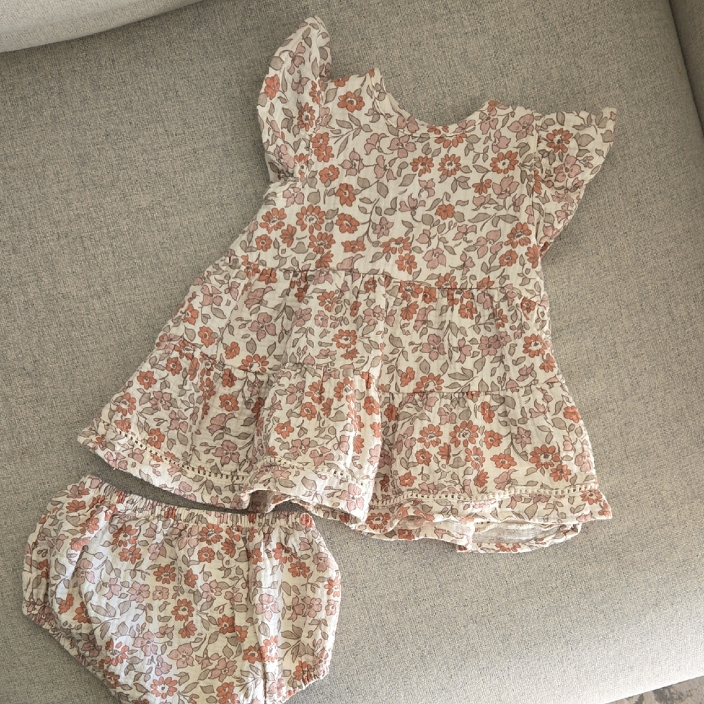 Quincy Mae Floral Baby Girl Dress